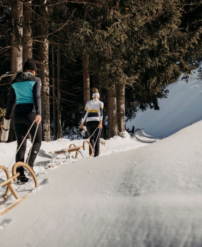 Tobogganing for two in Grossarl