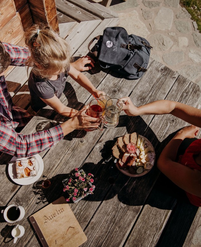 Mountain pasture in the Valley of Mountain pastures, Grossarl Valley