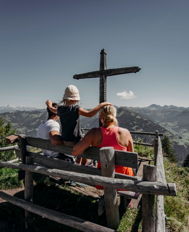 Gipfelglück mit der Familie