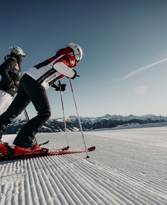 Enjoy the panorama while skiing