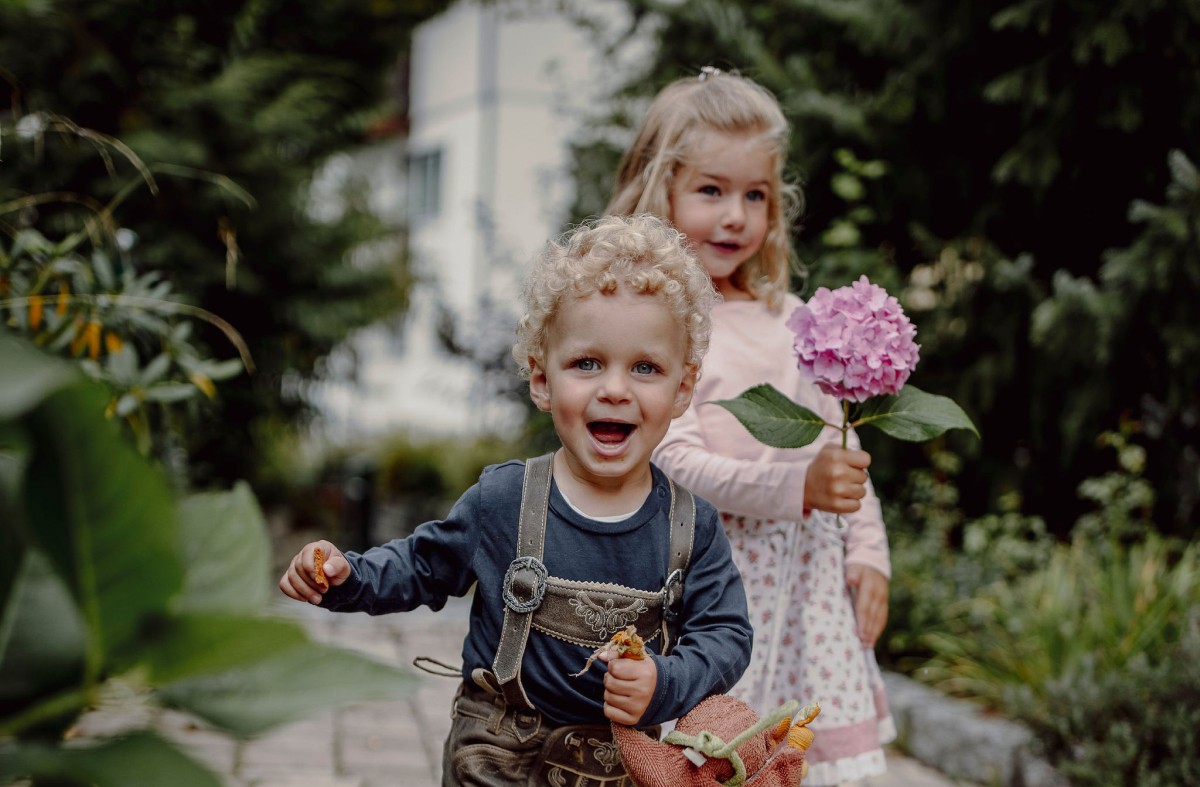 Kinder der Gastgeberfamilie von Hotel Alte Post Gro&szlig;arl
