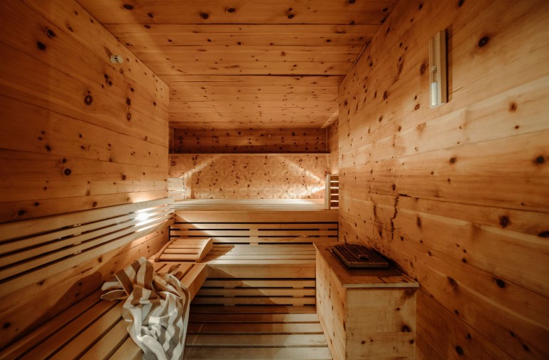 Stone pine spa wellness area